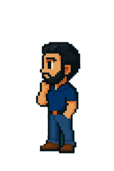 Pixel character sprite